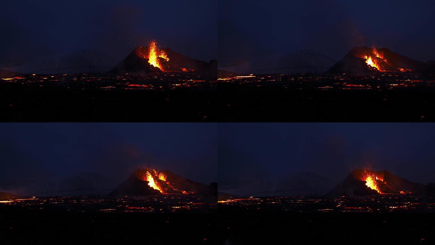 冰岛火山喷发火山灰