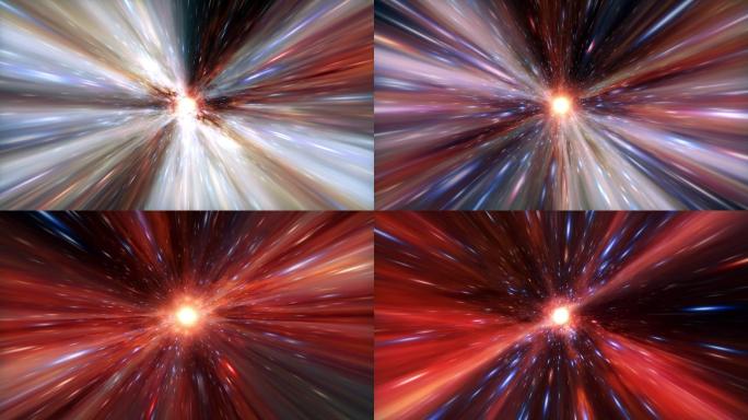 抽象超空间隧道穿越时空动画