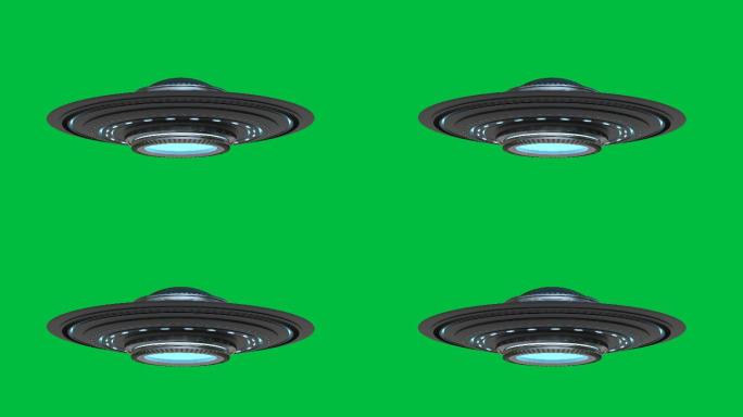 绿色屏幕上的ufo