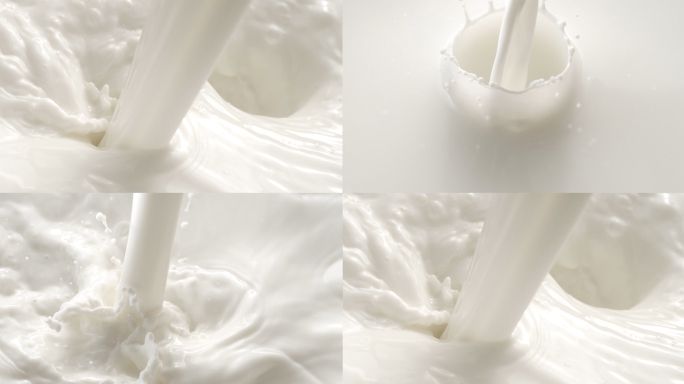 倒入牛奶高速升格牛奶 飞溅的皇冠 旋涡