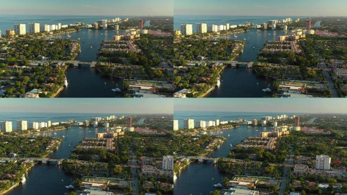 佛罗里达州博卡拉顿的空中视频