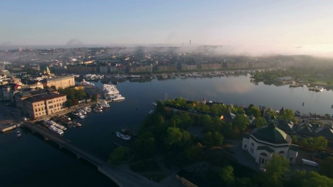 斯德哥尔摩城市鸟瞰图