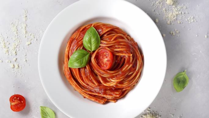 意大利面特色美食米其林餐厅番茄面