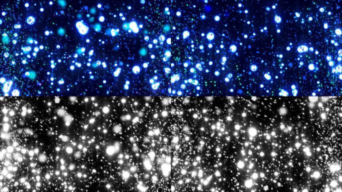 明亮粒子背景黑白特效雪花飘雪光子粒子