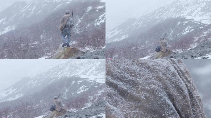 雅克夏雪山、红军、长征、雪山、下雪