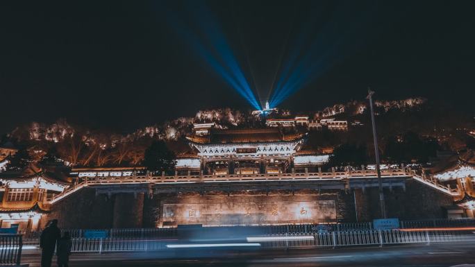 兰州白塔山夜景