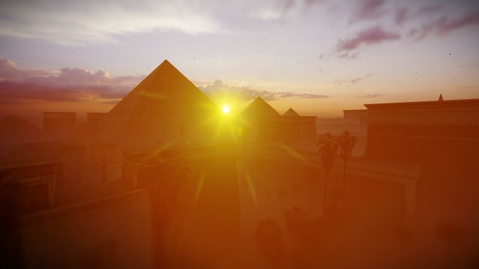 吉萨大金字塔与神奇的日出