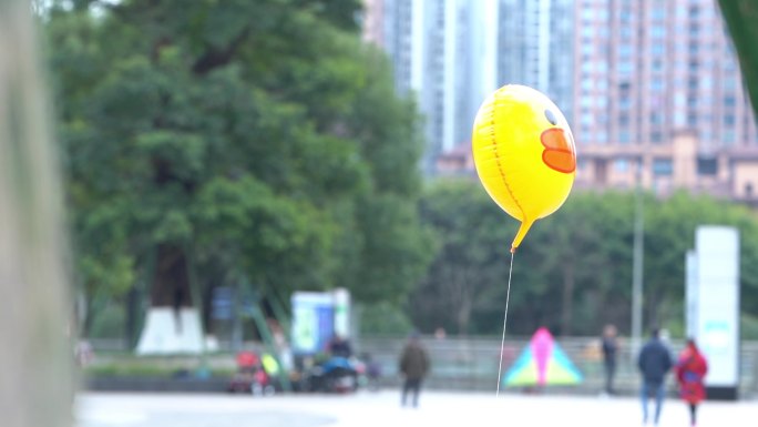 小黄鸭气球 氢气球