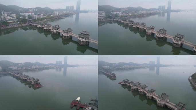 潮州广济桥航拍景观