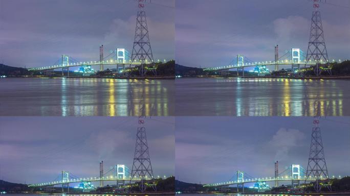 汕头 海湾大桥 夜景 延时