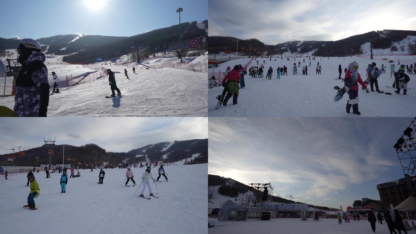 吉林松花湖滑雪场索尼A7C拍摄素材