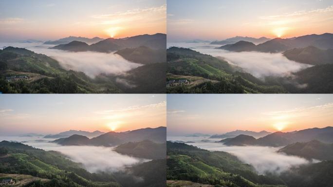 【4k】黄山云海日出延时摄影