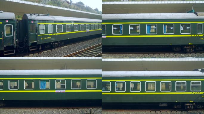 4K窗外绿皮火车