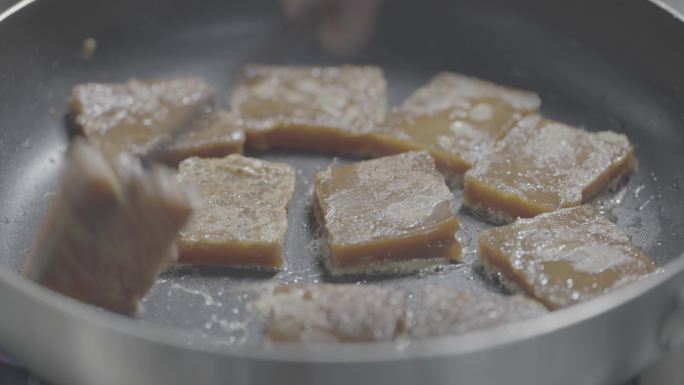 煎年糕海南美食传统美食特产红糖糍粑小吃