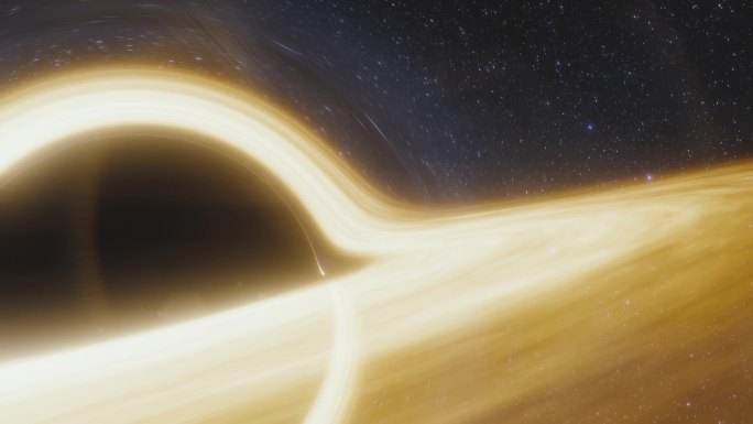 超大质量黑洞的动画
