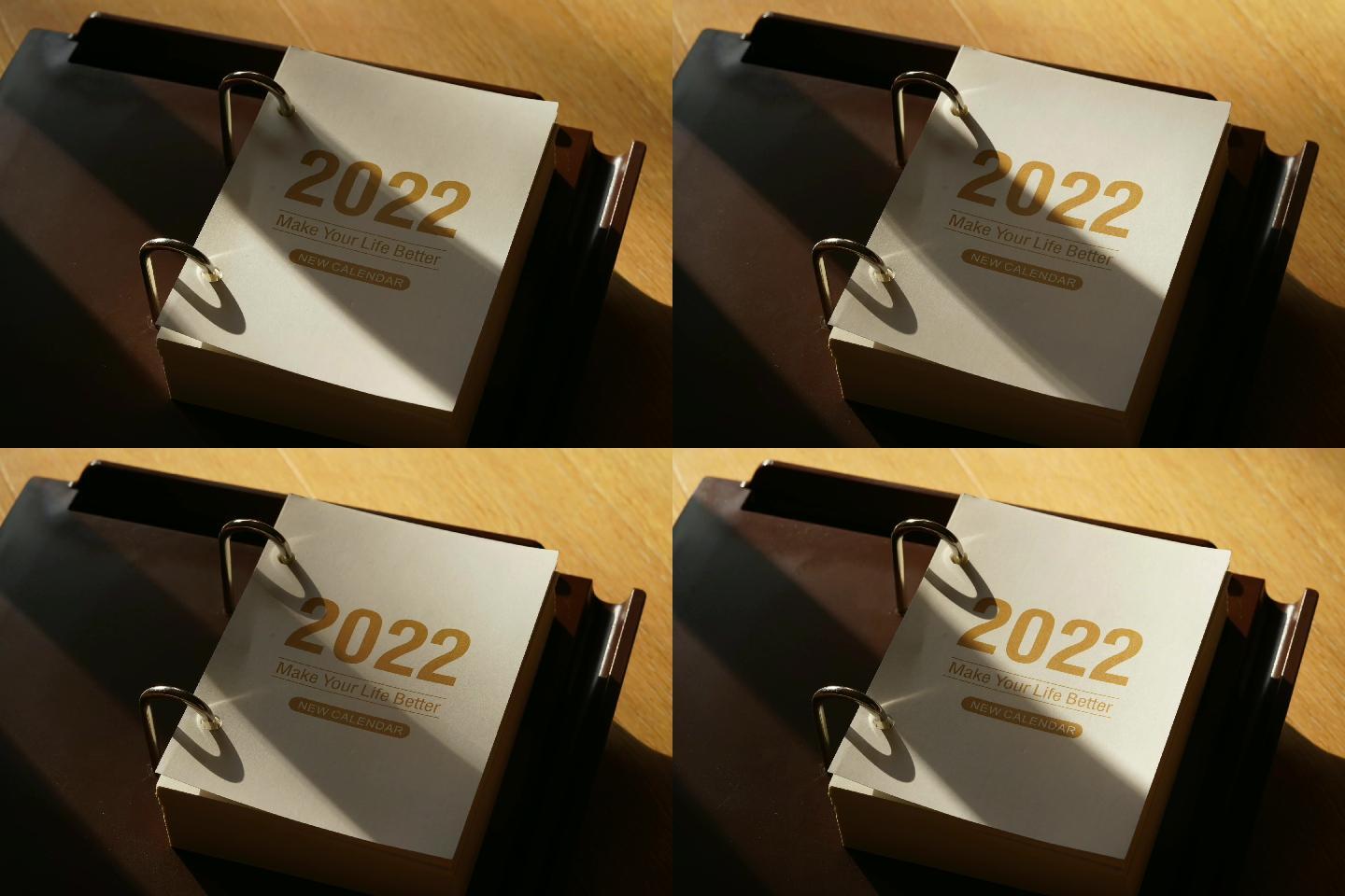 【4K原创】2022年日历 光影延时