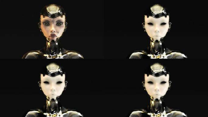 变形异形脸的3D动画