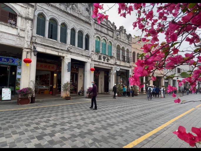 海口特色骑楼老街文化风情旅游区街景