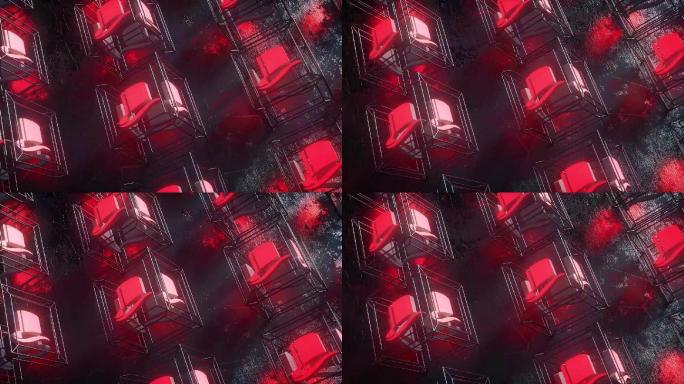 酒吧夜场大屏VJ循环素材C4D工程OC