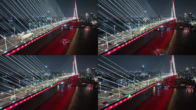 上海杨浦大桥路面车流