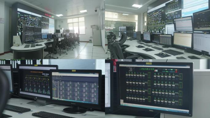 风力发电中控台监测室高科技监控室A024