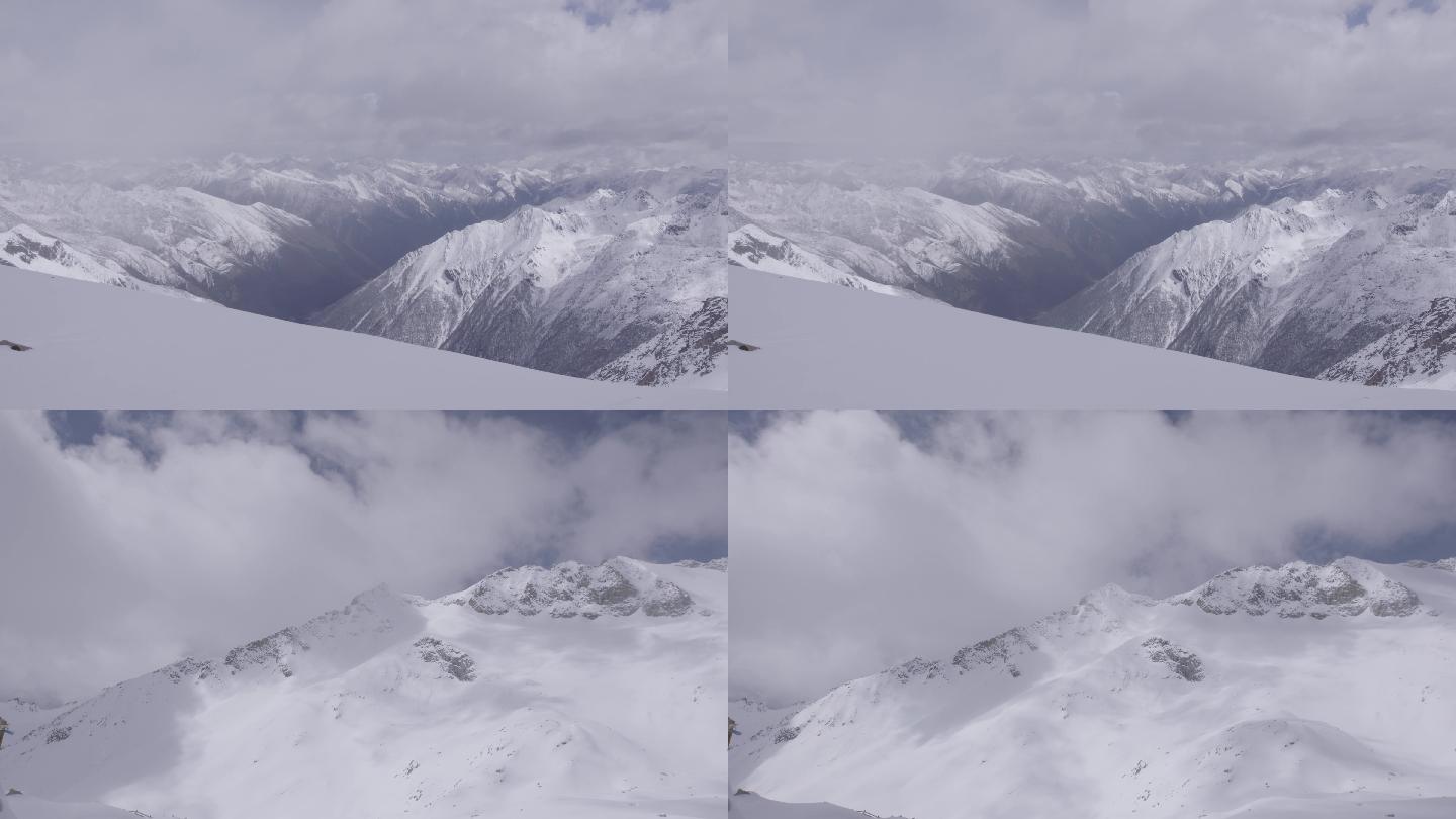 达古冰山、雪山、冰川、四川黑水、长征路线