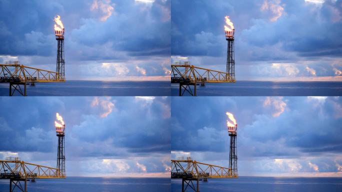 海上燃气平台中石油宣传片海上钻井平台油田