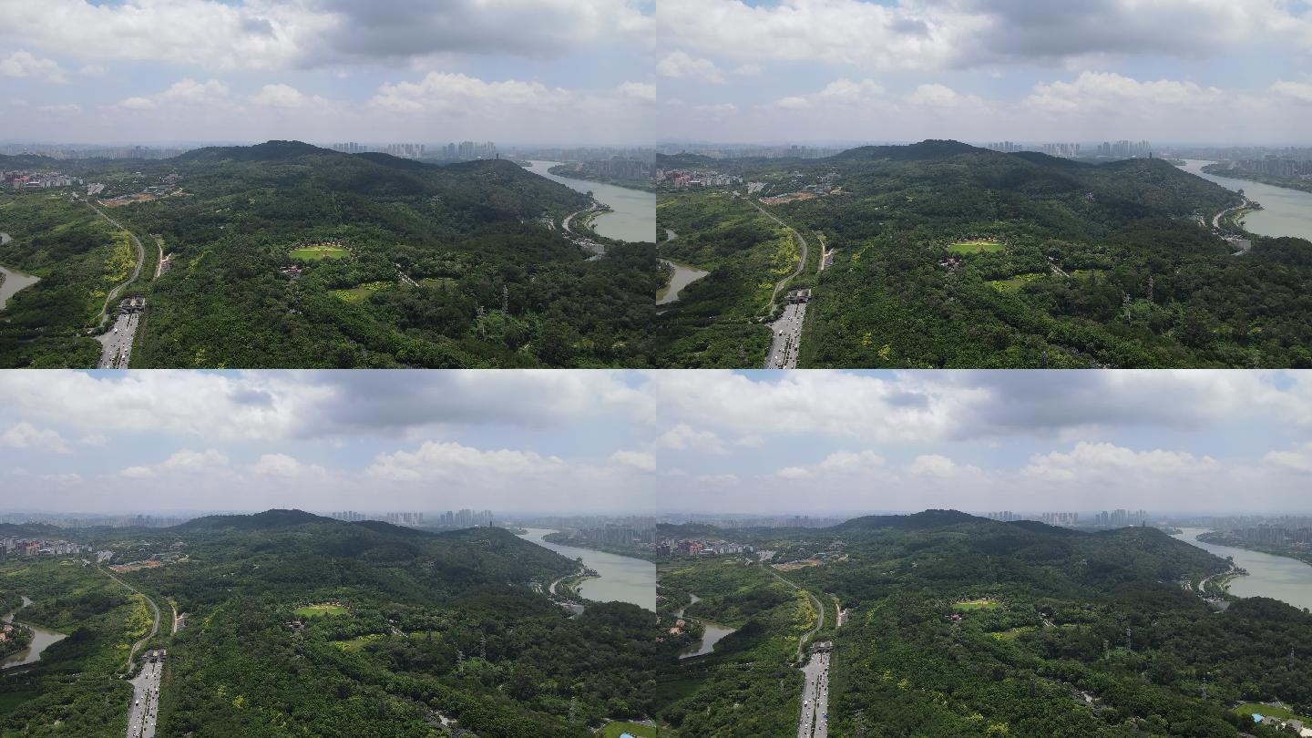 航拍广西南宁青秀山5A景区