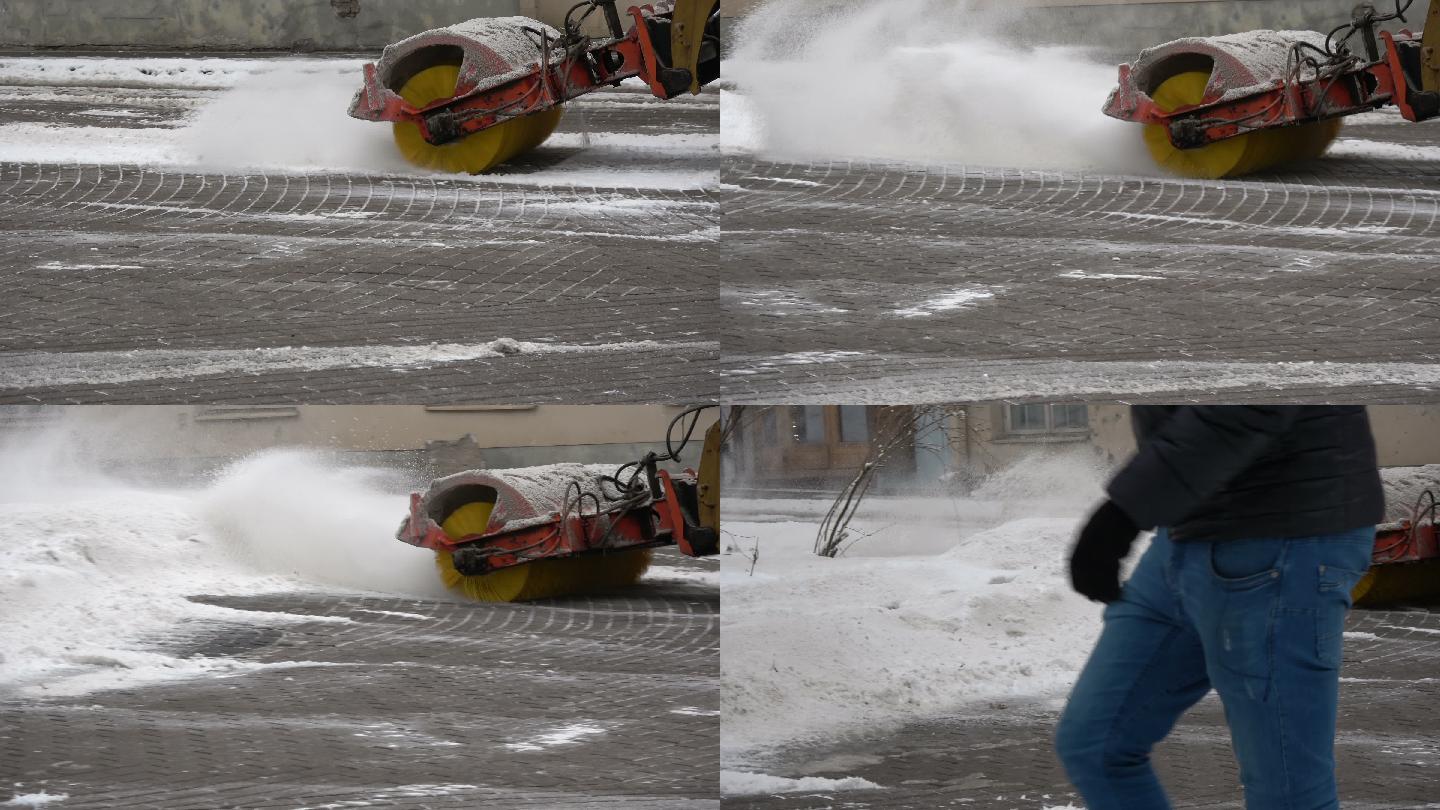 清除城市路面积雪的机器