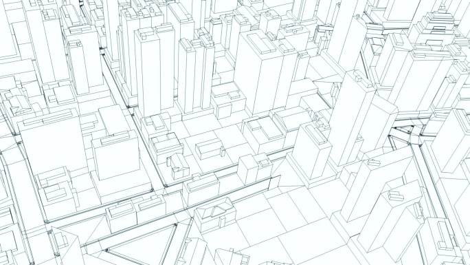 城市素描商业办公楼外部