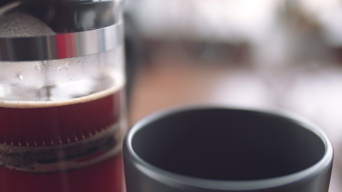榨汁机煮咖啡液体放松
