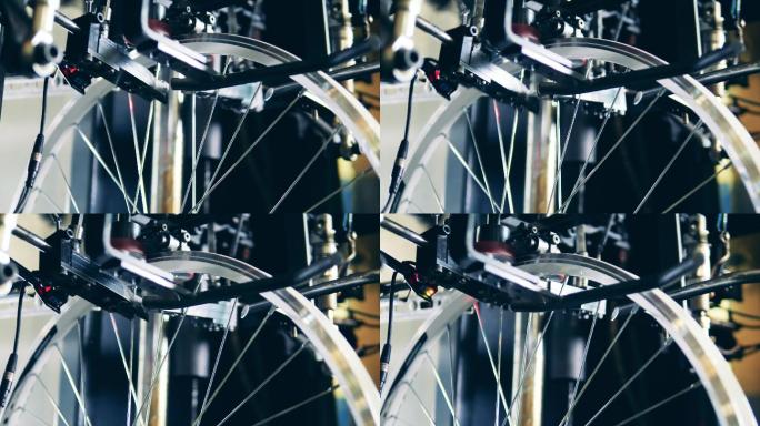 自行车轮AI人工智能科技智慧全自动