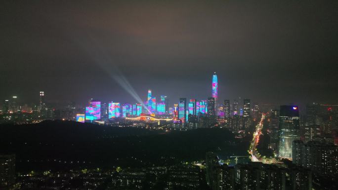 2022新春灯光秀：深圳疫散、新春平安1