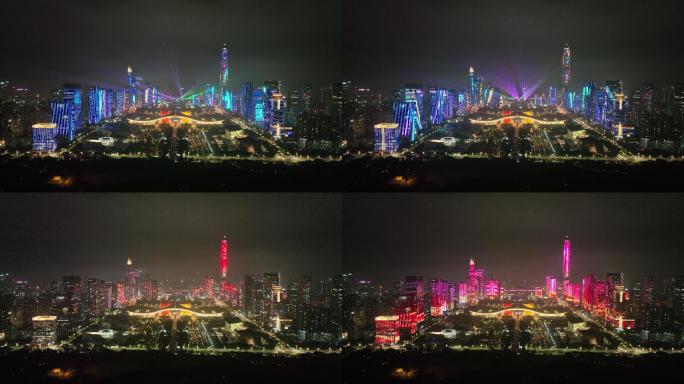 2022新春灯光秀：深圳疫散、新春平安6