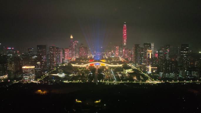 2022新春灯光秀：深圳疫散、新春平安2