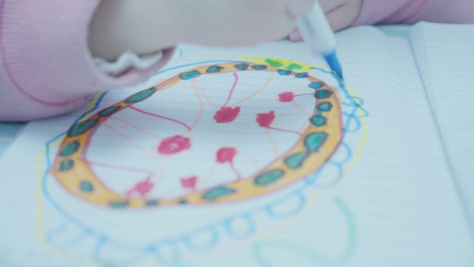小孩儿童绘画病毒科普教育