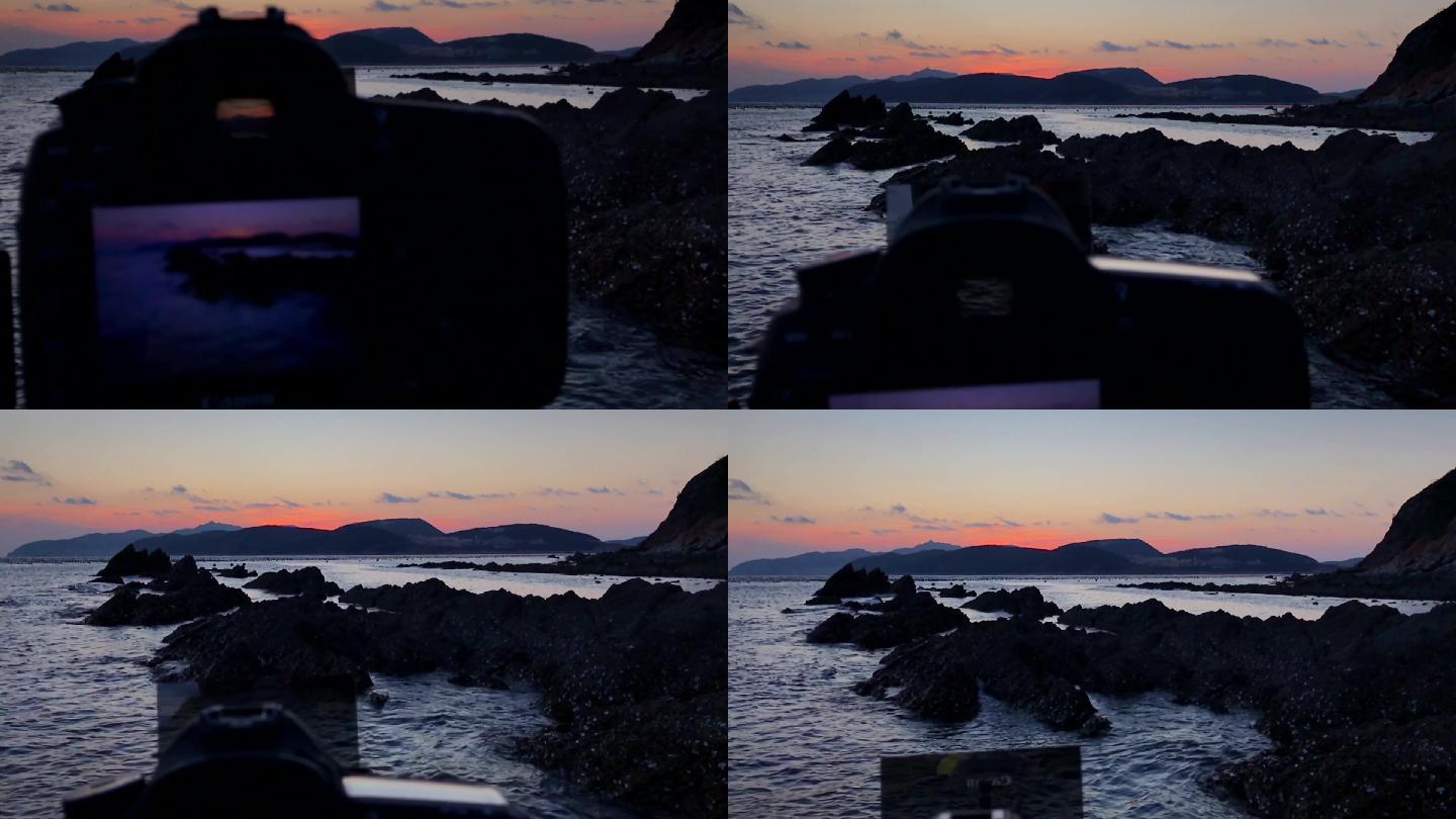 原创视频素材 海边日落日落余晖