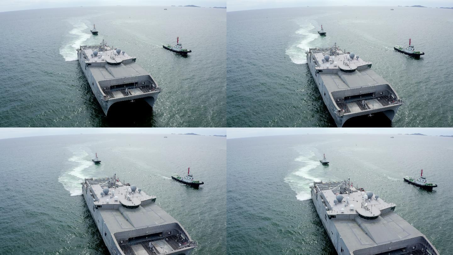 海上两栖运输船或战列舰