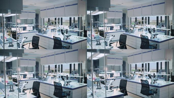 现代空置的生物应用科学实验室