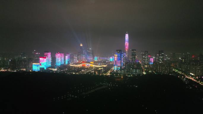 2022新春灯光秀：深圳疫散、新春平安5