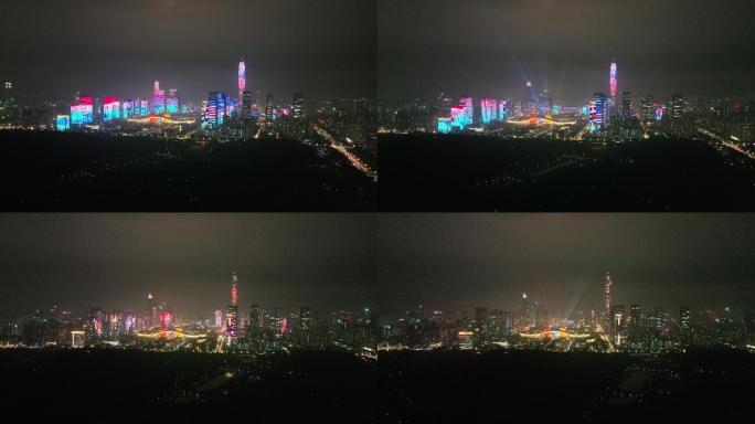 2022新春灯光秀：深圳疫散、新春平安5