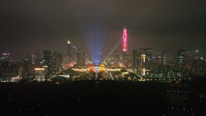 2022新春灯光秀：深圳疫散、新春平安3