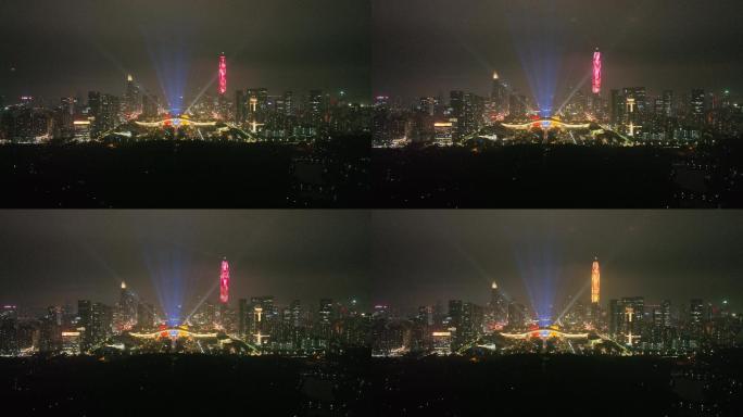 2022新春灯光秀：深圳疫散、新春平安3