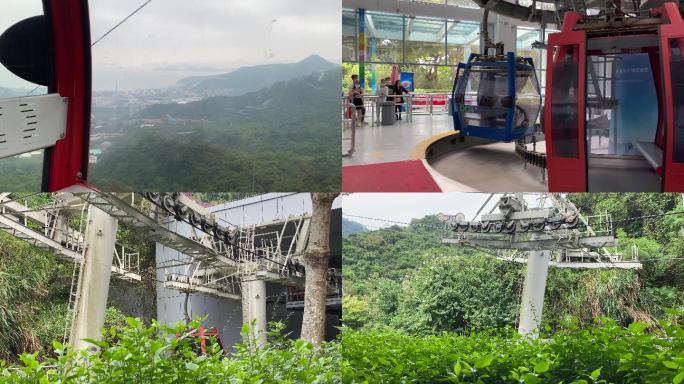 深圳东部华侨城坐云海索道逛秀丽山海风景