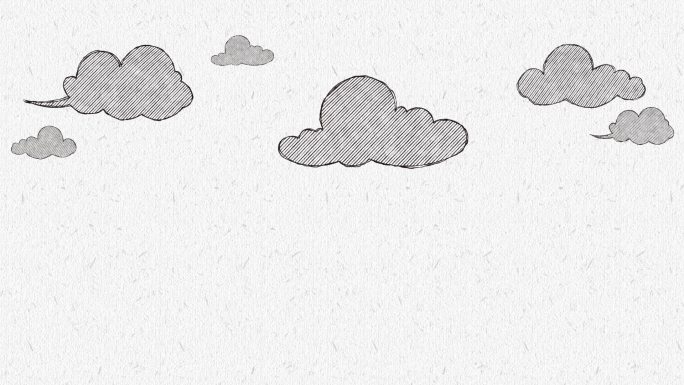 卡通手绘云朵 漫画云朵