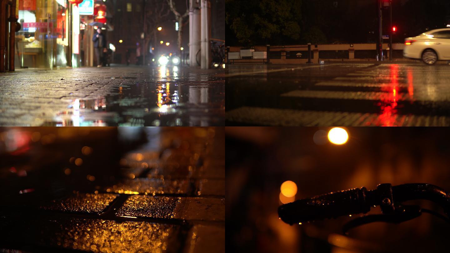 【4K】雨天夜晚空镜头