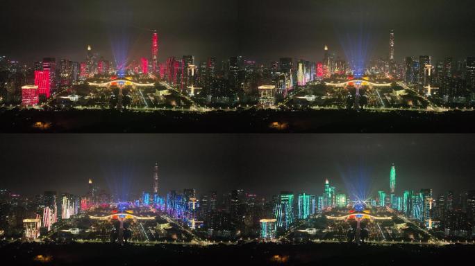 2022新春灯光秀：深圳疫散、新春平安9