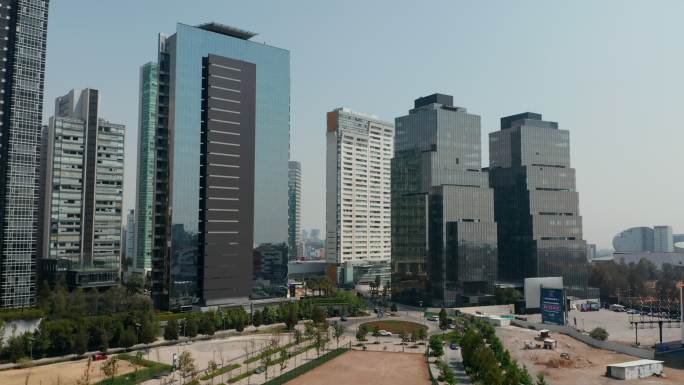 圣菲区的摩天大楼。墨西哥城