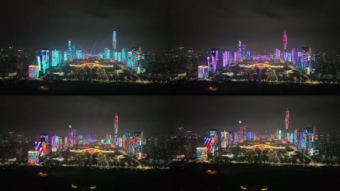 2022新春灯光秀：深圳疫散、新春平安4