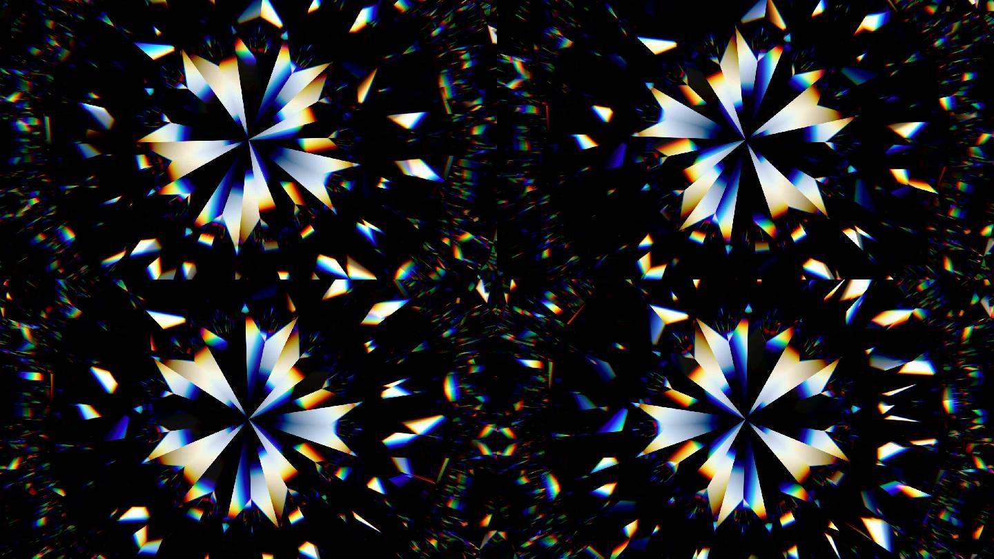 抽象背景水晶白色五光十色艺术钻石